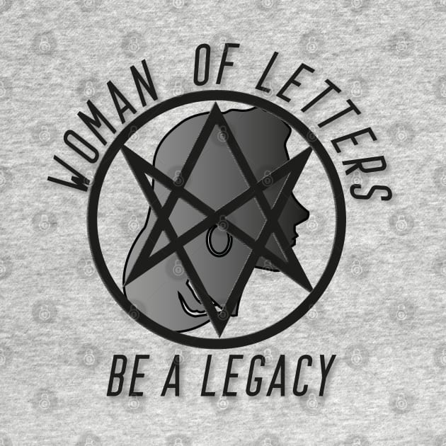 Woman of Letters - Black by SOwenDesign